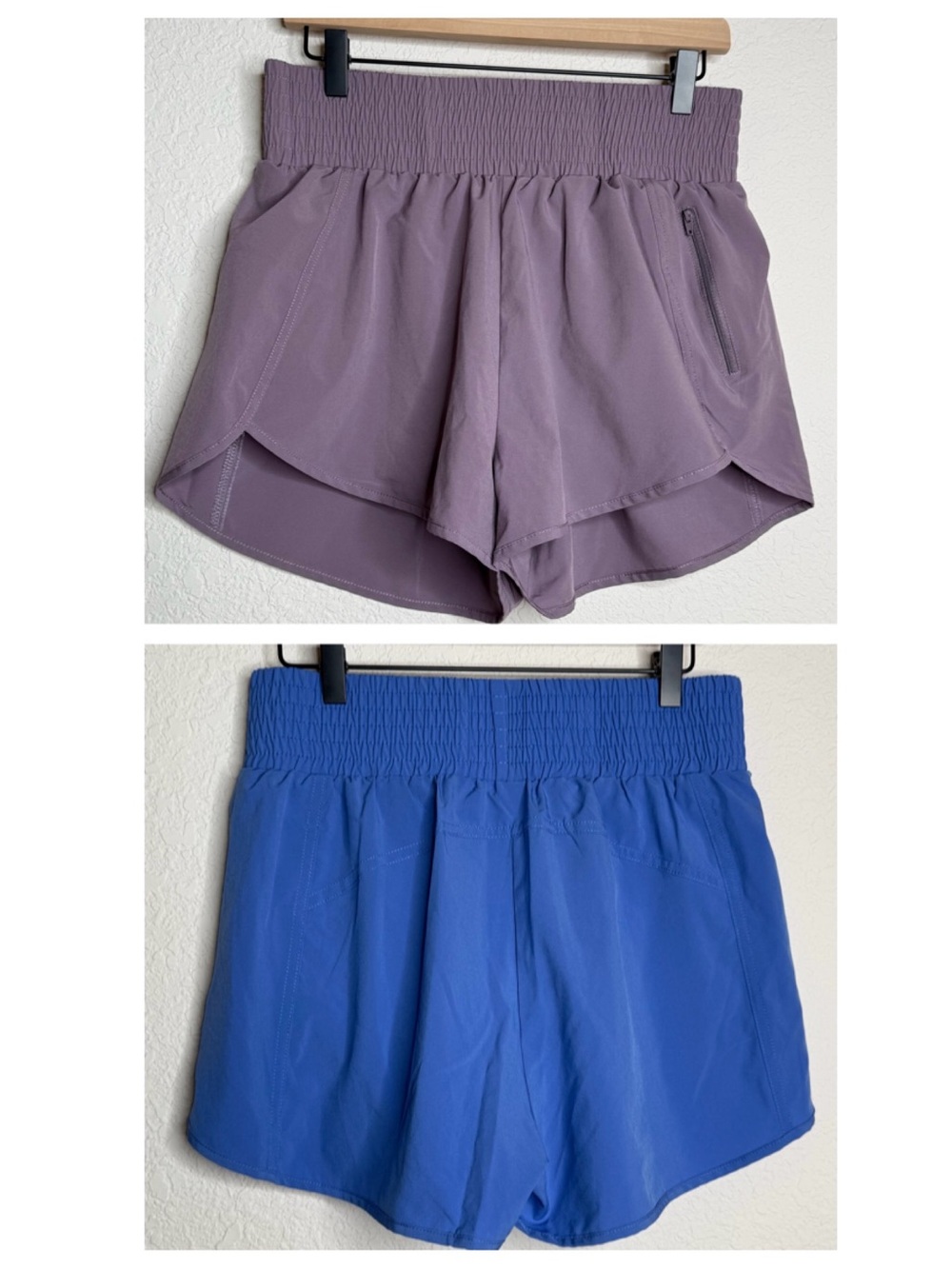 BUNDLE 2 Pairs BMJL Running Shorts Purple & Blue, Size L  Athleisure Active